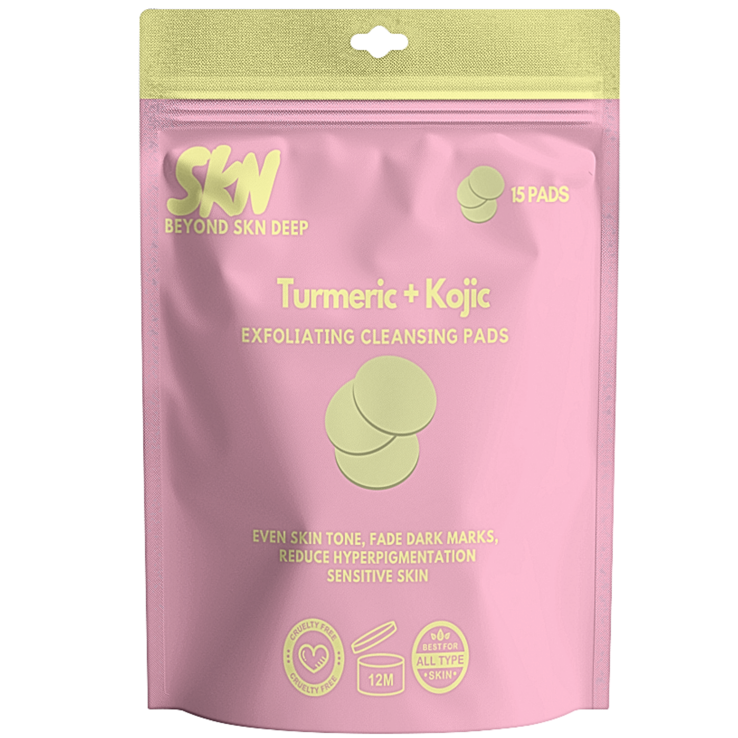 Turmeric + Kojic Facial Exfoliating Pads