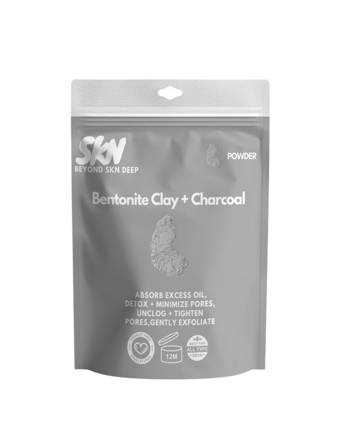 Bentonite Clay and Black Charcoal Clay Mask Powder