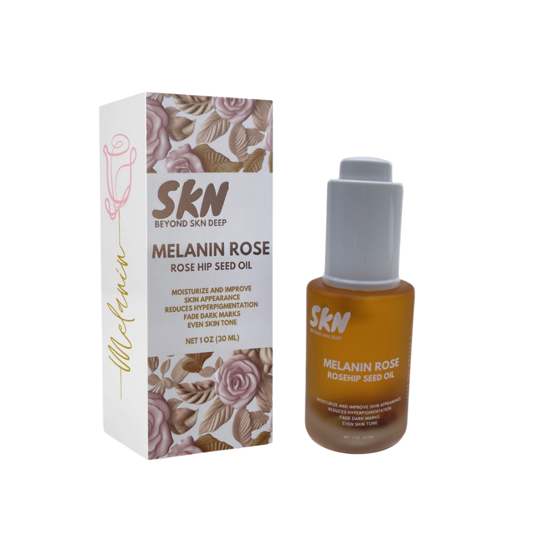 Melanin Rose Oil | Rose Hip Seed Oil | 100% Organic Cold-Pressed Rose Hip Seed Oil | Rose Oil