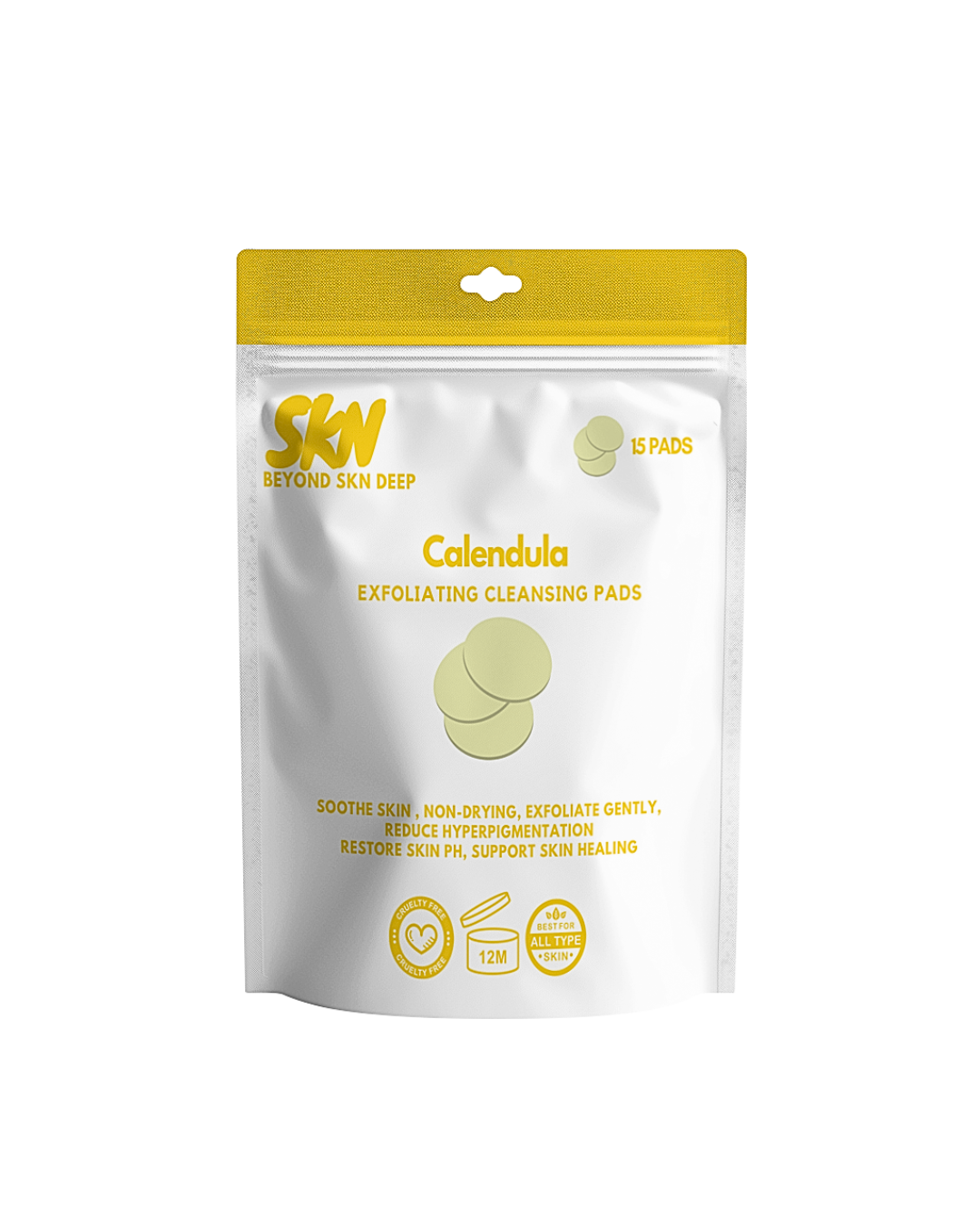 Calendula Brightening Exfoliating Cleansing Pads 15ct
