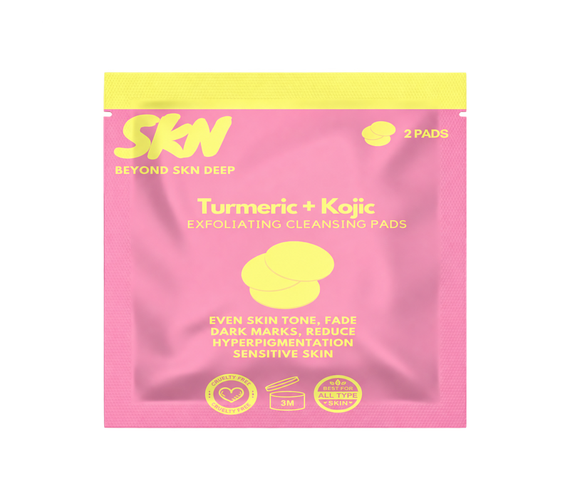 Turmeric + Kojic Facial Exfoliating Pads  2 count